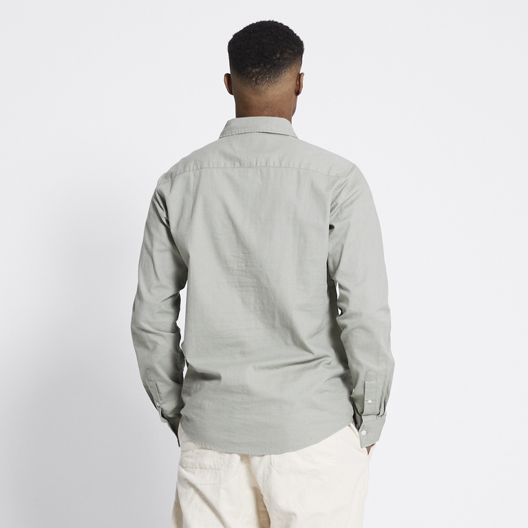 Linen blend shirt "Lucas" Green 1